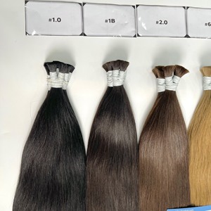 Meilleures offres sur les cheveux humains vietnamiens en vrac, lisses naturels, pointes pleines, sans nœuds, qualité salon, vente en gros - Product Image 3