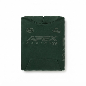 Sudadera con Capucha Verde Oscuro para Hombre, Estilo Racing, Oversize, Streetwear, con Estampado Gráfico de Motorsport, para Uso Diario Informal - Product Image 5