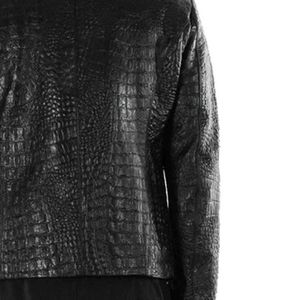 Dernier design de veste en cuir pour homme, streetwear, fermeture éclair, printemps, à capuche, respirante, confortable, de haute qualité, abordable - Product Image 5