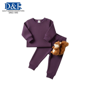 Conjunto de Pijamas para Bebé Personalizados OEM Malasia, Mezcla de Poliéster/Algodón, Diseño Floral Primaveral, Ropa de Dormir Transpirable, Top Ventas, Pijamas para Niños al por Mayor - Product Image 2