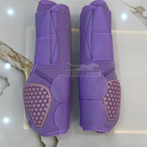 Protège-jambes pour chevaux d'équitation, bottes en néoprène absorbant les chocs, durables, bottes médicales pour l'entraînement, le saut d'obstacles, bottes d'équitation - Product Image 6
