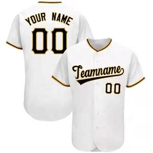 Nuevos diseños Hombres Mujeres Béisbol Jersey Mockup Estilos Botón Cierre Tallas grandes Béisbol Camisa Jerseys Pantalón Softball Uniforme. - Product Image 5
