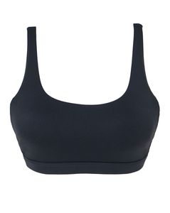 Sujetador deportivo de alto soporte para mujer, tipo racerback, ecológico, de spandex/nailon, con logotipo frontal personalizado, para yoga y gimnasio. - Product Image 5