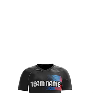 Camiseta de Fútbol Sublimada para Hombre, Cuello en V, Manga Corta, Poliéster que Absorbe la Humedad, Color Degradado, Ropa Deportiva para Todas las Temporadas - Product Image 4