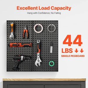 24\"x12\" Heavy Duty Metal <b>Pegboard</b> Panels Wall Storage Organizer <b>Accessories</b> for Living Room and Garage 2 Pieces - Product Image 3