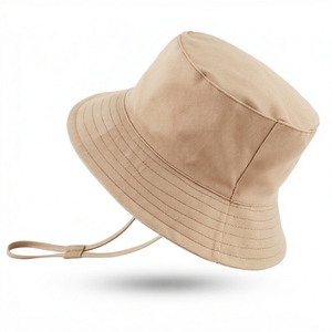 Wholesale Custom Bucket <b>Hat</b> 100% Cotton Sun <b>Hat</b> Breathable Lightweight UV Protection Fishing <b>Hat</b> <b>Summer</b> Beach Outdoor <b>Hat</b> Person - Product Image 6