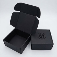 Boîte cadeau rigide en papier noir personnalisé, fabriquée avec des matériaux recyclés écologiques, fermeture magnétique, éponge, laminage mat, gaufrage