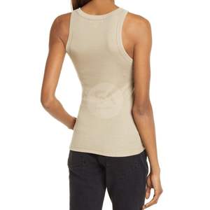 Débardeurs pour femmes à col rond en maille, style minimaliste, coupe ajustée, séchage rapide, design personnalisé, haute performance - Product Image 2