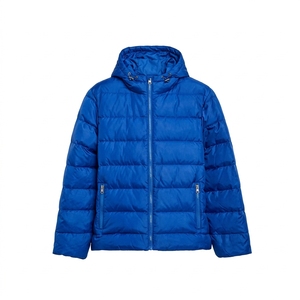Custom Mens Puffer <b>Jacket</b> With Hood Winter <b>Waterproof</b> <b>Warm</b> Padded Coat Wholesale Streetwear OEM Manufacturer - Product Image 4