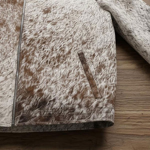 Nueva Chaqueta de Cuero Vacuno para Hombre, con Revestimiento de Primera Calidad, Diseño Personalizado, Resistente al Viento, Transpirable, Material 100% de Calidad - Product Image 3