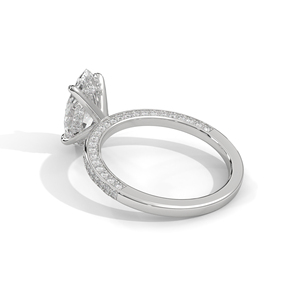 เครื่องประดับสุดคลาสสิกสำหรับผู้หญิงจาก RAAMAA ทองคำขาว 10k 14k ประดับเพชรทรงมาร์คีส์ที่เพาะเลี้ยงในห้องปฏิบัติการ เหมาะสำหรับเป็นของขวัญในงานแต่งงาน - Product Image 2