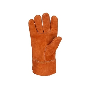 Guantes de Seguridad de Piel de Vacuno Marrón, Diseño Nuevo, Resistentes al Calor y a las Chispas, para Trabajo, Barbacoa, Bomberos, Soldadura y Protección - Product Image 3