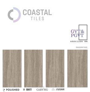 กระเบื้องพอร์ซเลนขัดเงาขนาด 9 มม. ลายไม้ 2x4  600x1200 มม. / 24x48 ดีไซน์คลาสสิกทันสมัย เกรด A พรีเมียม  กระเบื้องทนไฟ ได้รับการรับรองมาตรฐาน CE - Product Image 1