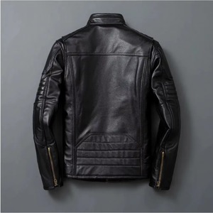 <b>Top</b> Trending Men's Pure <b>Leather</b> Jacket Custom Design Casual Style Zipper <b>High</b> Quality New - Product Image 6