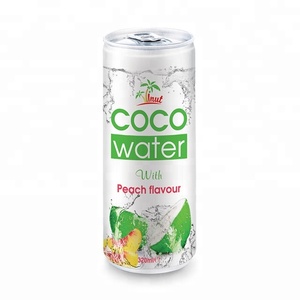 น้ำมะพร้าวรสพีชคุณภาพสูง ขนาด 320 มล. บรรจุกระป๋อง จากเวียดนาม - Product Image 1