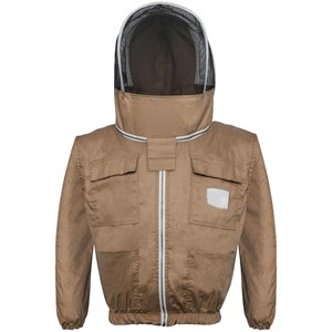 Veste de protection pour apiculteur avec voile en maille, respirante, en polyester et coton, coupe ample, vêtement de sécurité avec coutures surjetées - Product Image 3