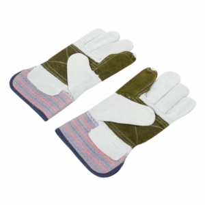 Guantes de Trabajo de Seguridad de Cuero Vacuno de Alta Resistencia, Antiestáticos, Transpirables, Duraderos, con Forro Térmico de Tela de Algodón Industrial - Product Image 4