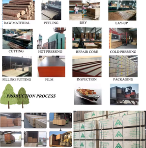 Contreplaqué industriel en pin brun, filmé, résistant à l'eau, 2400*1220mm, pour bâtiments de grande hauteur, E1, vente en gros usine - Product Image 5