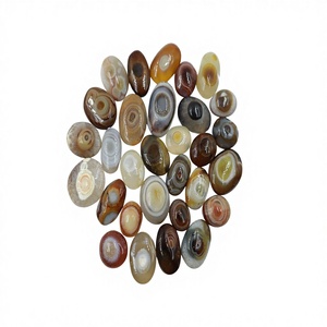 Agate naturelle Sulemani de forme ovale pour la fabrication de bijoux, certifiée IGI, pierres de Bali, cabochon HAKEEK, Agate Alhajar Kareema - Product Image 2