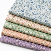 Großhandel Bio Umweltfreundlicher Bedruckter Ländlicher Brokat Gekämmter Twill Anti-Pilling Leichtgewichtiger Baumwollstoff für Jungen Handgemachtes DIY
