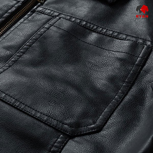 Chaqueta de Cuero Personalizada Ryan Pro Gear para Hombre, Tejido Cómodo y Transpirable con Logotipo Personalizado, Cuello Camisero - Product Image 6
