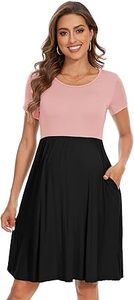 AB IMPEX 2026 Ropa de Maternidad Transpirable para Mujer, Vestido Largo, Conjunto de Parto y Lactancia para Dama - Product Image 5