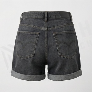 Nouveaux shorts en jean mini taille basse sexy pour femme, délavés à l'acide, avec fermetures éclair, couleur personnalisée, haute qualité, tendance estivale - Product Image 2