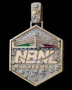 Collier pendentif personnalisé avec le nom du rappeur, or 9K-18K, incrustation de diamants de laboratoire, bijoux hip-hop hexagonaux pour hommes - Product Image 3