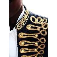 Veste de smoking pour homme Gothique Steampunk-Veste Vampire-Costume Médiéval-Victorien Frock-Coat Costume d'Halloween