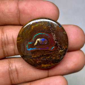 MAHNAJ GEMS Natural Boulder Opal Gemstone Cabochon Jewelry Making Wholesale 10-20mm 5-12g Polished - Product Image 4