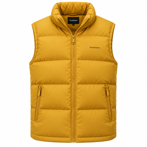 Chaleco de Plumón para Hombre, Invierno, con Capucha, sin Mangas, Estampado, Formal, Personalizado, Chaqueta de Invierno, Chaleco Softshell con Patrón - Product Image 2