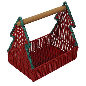 Christmas Tree Wicker Gift <b>Basket</b> - Product Image 1