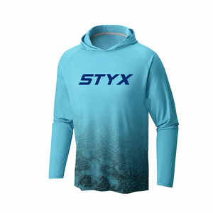 Sudadera con Capucha de Pesca Personalizada al por Mayor con Logotipo, Protección Solar UPF50+ para Hombre, Camisa de Manga Larga para Caza al Aire Libre, OEM ODM - Product Image 1