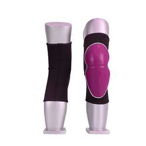Protège-genoux rembourrés personnalisés violets pour basketball, volleyball, football – Anti-collision, élastiques, protection des articulations, paire - Product Image 2
