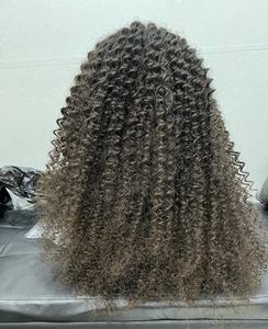 Calidad de lujo La peluca Sin enredos Cabello humano crudo vietnamita hecho de 2 paquetes Color Natural - Product Image 6