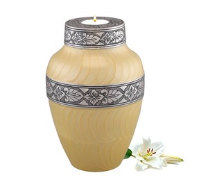 Urne ronde craquelée turquoise à motifs floraux en relief, faite à la main, vase décoratif de sympathie, style traditionnel classique - Product Image 3