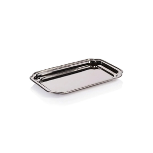 Bandeja de servir de acero inoxidable martillado con asas, bandeja rectangular decorativa para comida, para hoteles, restaurantes, catering y bodas - Product Image 2