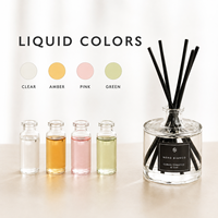 Diffuseur à bâtonnets personnalisé 100 ml, bâtonnets en fibre noire, marque privée, parfum citron, écologique, longue durée, non toxique pour la maison et le bureau