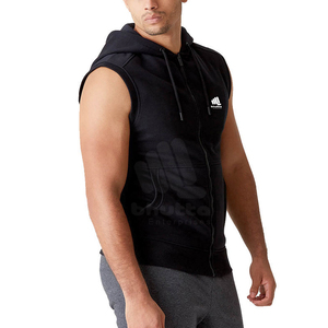 Ventes en gros de sweats à capuche sans manches pour hommes personnalisés pour l'hiver - Impression numérique Polyester/Coton Séchage rapide Respirant - Product Image 3