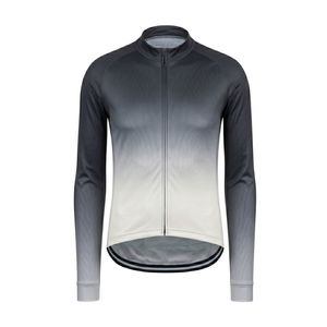Maillot de cyclisme professionnel à manches longues, léger, noir, à motifs abstraits, en spandex et polyester, respirant et anti-humidité - Product Image 3