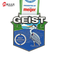 Médailles personnalisées en relief UV 3D pour la course, avec logo personnalisé, souvenir de la course
