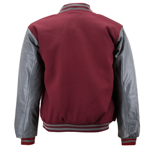 New Arrival Custom Design Men's Winter Casual Varsity Jacket 100% <b>Wool</b>/Leather Windproof Breathable Eco-Friendly Embroidered - Product Image 2