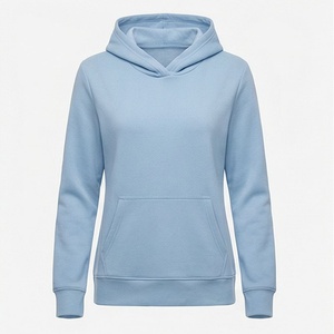 Sudadera con Capucha para Mujer, Térmica, Informal, Estilo Urbano, Hombros Caídos, Transpirable, Ecológica, Tejida, Color Personalizado 02 - Product Image 1