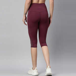 Leggings Capri de Cintura Alta para Mujer, Pantalones Cortos Elásticos, Casuales, para Entrenamiento, Yoga, Correr, Fitness, Cómodos para Uso Diario - Product Image 4