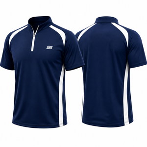Camiseta Deportiva Personalizada de Béisbol con Cierre de Cremallera, para Entrenamiento en Equipo, con Tecnología de Absorción de Humedad - Product Image 1