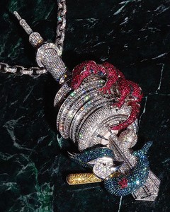 Pendentif personnalisé en argent 925 avec moissanite VVS, design 3D, numéro, nom, initiale, logo, tendance, certifié, fabrication sur mesure - Product Image 1