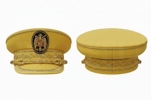 Custom Embroidered Decorative Peak <b>Cap</b> with Gold Leaf Design Adjustable Formal Uniform Style Hat <b>for</b> <b>Men</b> Whole Sale Visor <b>Caps</b> - Product Image 3
