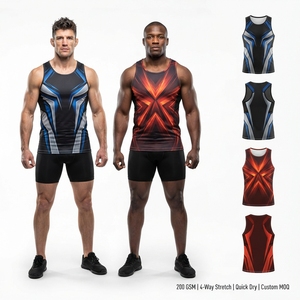 Camiseta Deportiva Personalizada para Hombre, sin Mangas, Transpirable, para Entrenamiento Atlético, Gimnasio, Deportes de Alto Rendimiento - Product Image 6