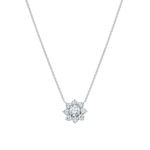 Colgante y Cadena con Diamante Cultivado en Laboratorio, Certificado por IGI, en Oro, Oro Rosa, Oro Blanco y Plata, D-E-F VVS-VS - Product Image 3