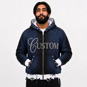 Fournisseur de sweats à capuche d'hiver 100 % coton personnalisés pour hommes, avec motifs graphiques rétro, en molleton, coupe oversize, brodés, production de marque pour les acheteurs de détail américains - Product Image 5
